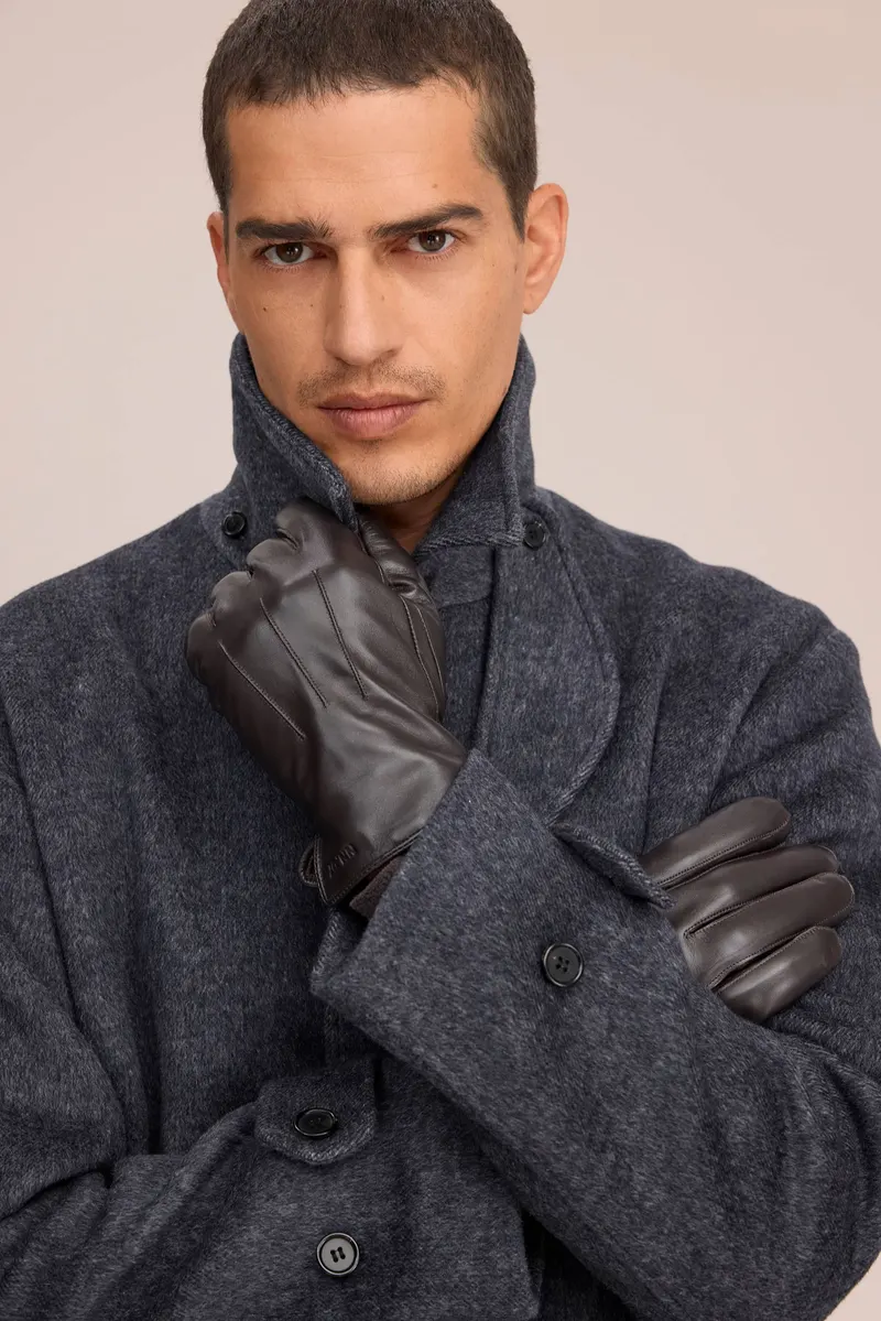 NN.07 Him Gloves 80048 — Deep Truffle